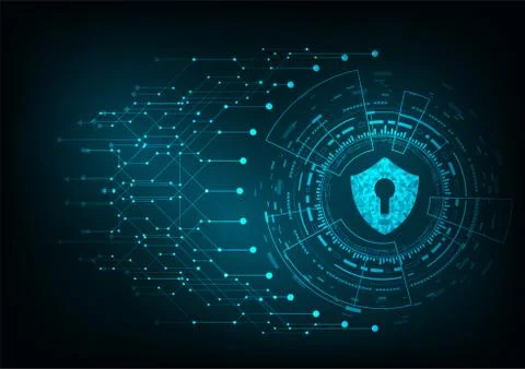 Technology cyber security Stock Illustration
