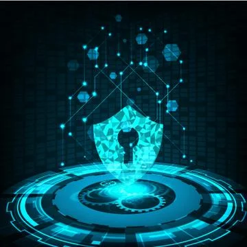 Technology cyber security Stock-Illustration