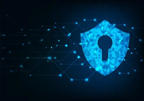 Technology cyber security Stock Illustration