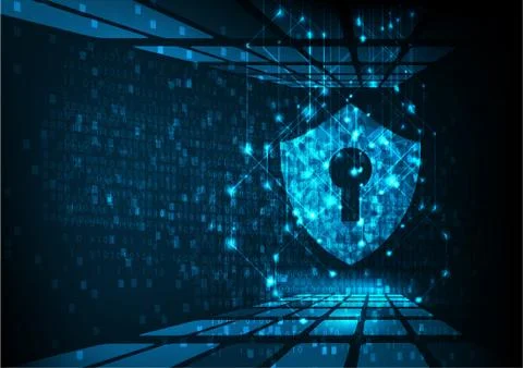 Technology cyber security Stock Illustration