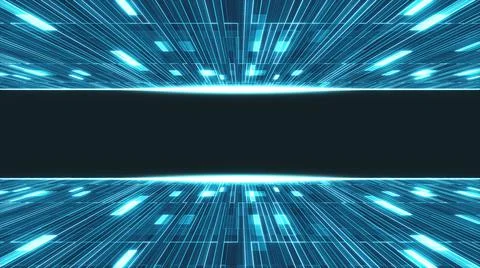 Technology Cyberspace lines Grid Digital Data Analysis Mirror World Backgroun Stock Illustration