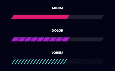 Technology dashboard infographic. Data visualization pie chart, workflow Illustrazione stock