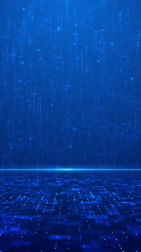 Technology data binary code network conveying connectivity, complexity and data Stock Footage 313643841