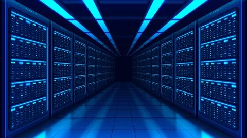 Technology Data Center Background Illustrazione stock
