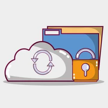 Technology data center server connection Illustrazione stock