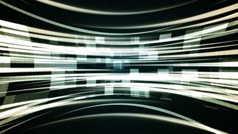 Technology Data Round Stock Illustration