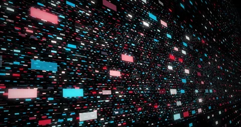 Technology Data Stream Lines Abstract Background Animation. Stock Footage 327154025