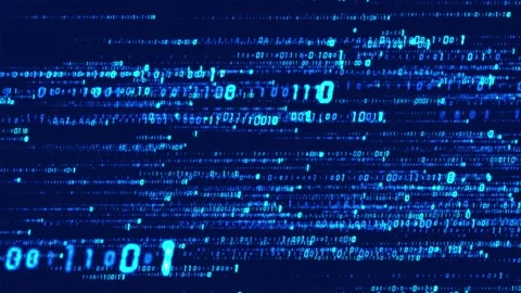 Technology data stream particle scrolling Stock Footage 240159538
