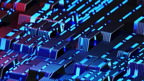 technology data transfer loop animation ... | Stock Video | Pond5