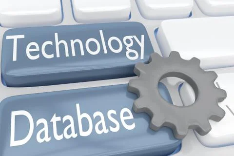 Technology Database concept Stock Illustration
