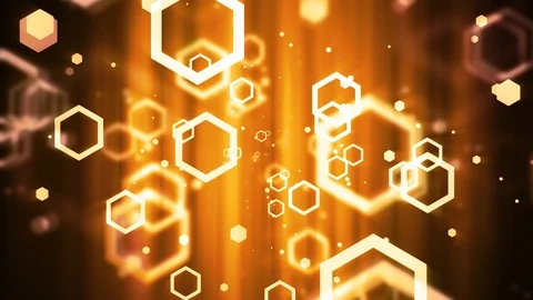 Technology Depth Hexa Stock Footage 92337526