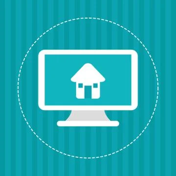 Technology design. computer icon. Colorful illustration , vector 스톡 일러스트