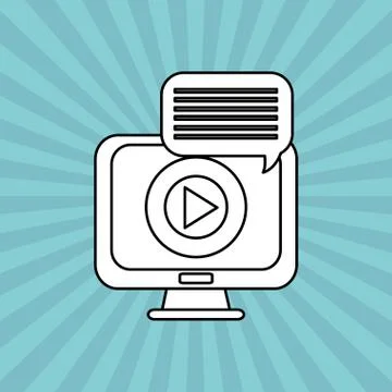 Technology design. computer icon. colorful illustration , vector Illustrazione stock