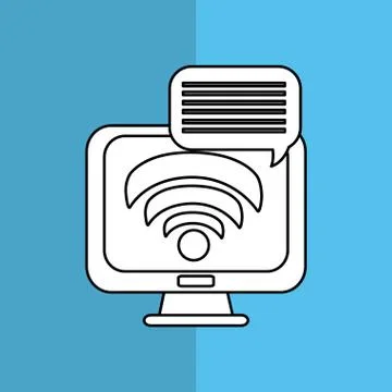 Technology design. computer icon. colorful illustration , vector Illustrazione stock