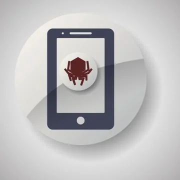 Technology design. security system icon. Isolated illustration , vector 스톡 일러스트