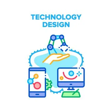 Technology Design Vector Concept Illustration 库存插图