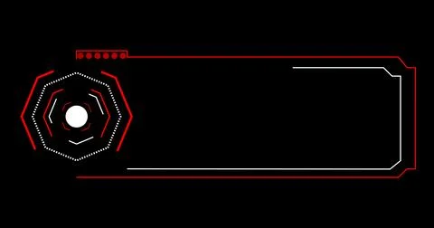 Technology designed hud lower third high resolution. Element of hud interfa.. Stock Illustration