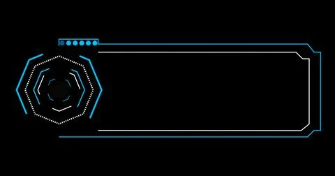 Technology designed hud lower third high resolution. Element of hud interfa.. Stock Illustration