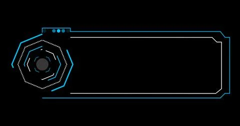 Technology designed hud lower third high resolution. Element of hud interfa.. Stock Illustration