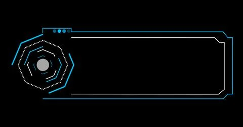 Technology designed hud lower third high resolution. Element of hud interfa.. Stock Illustration