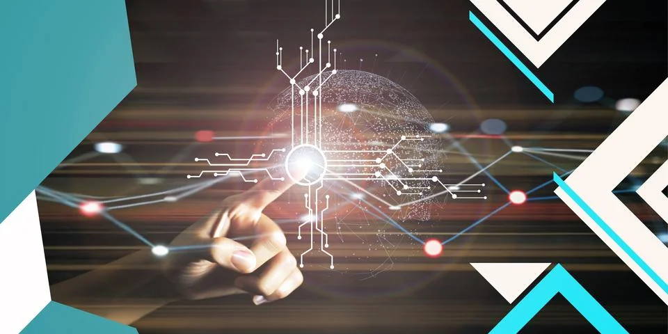 Technology for development of an online data fraud prevention system Stock Illustration