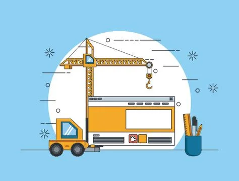 Technology device maintenance support concept cartoon 스톡 일러스트