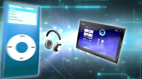 Technology Devices Loop Stock Footage 34028868