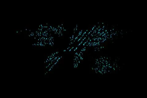 Technology digital array, big data transmission and storage Stock Illustration