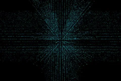 Technology digital array, big data transmission and storage Stock Illustration