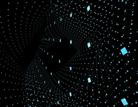 Technology digital array, big data transmission and storage Illustrazione stock