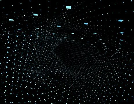 Technology digital array, big data transmission and storage Illustrazione stock