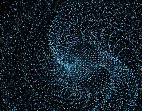 Technology digital array, big data transmission and storage Stock Illustration