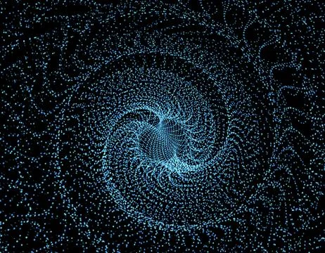 Technology digital array, big data transmission and storage Stock Illustration