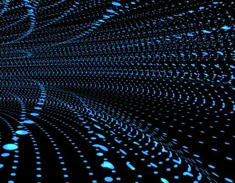 Technology digital array, big data transmission and storage Illustrazione stock