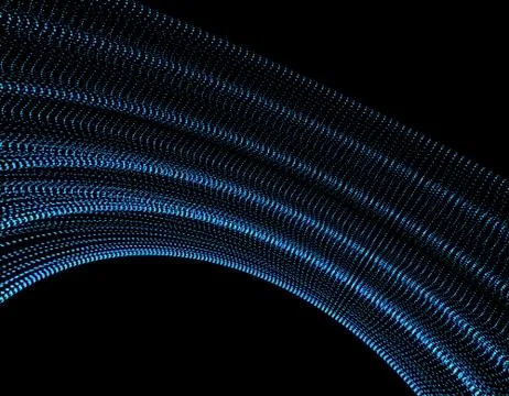 Technology digital array, big data transmission and storage Stock Illustration