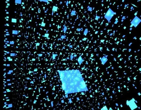 Technology digital array, big data transmission and storage Stock Illustration