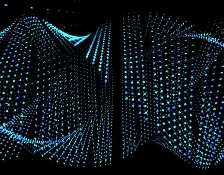 Technology digital array, big data transmission and storage イラスト素材