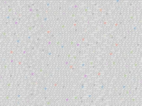 Technology digital background with binary code, matrix background. Vector i.. イラスト素材