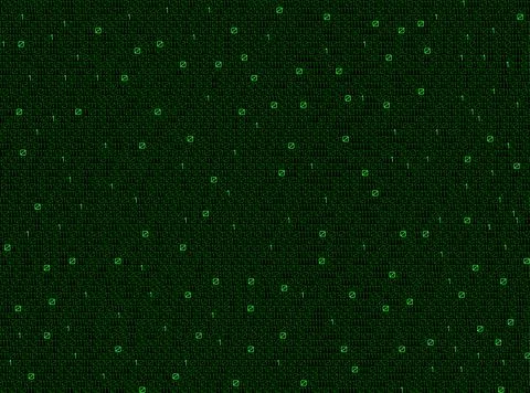 Technology digital background with binary code, matrix background. Vector i.. Stock Illustration