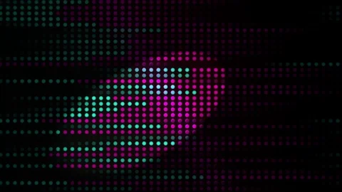 Technology Digital Background Spot Light Animation with Blue Purple Glow Colo Video stock 110464707