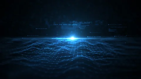 Technology Digital Big Data Connection, Digital Cyberspace, Digital Data Stock-Footage 201525029