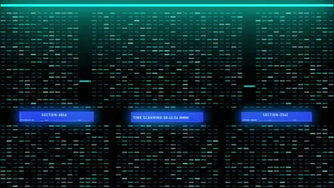 Technology Digital Binary Number Data Sampling Selection Stock Footage 158632478