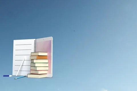 Technology digital classroom student learn study exam chat discussion tutor.. Stock-Illustration
