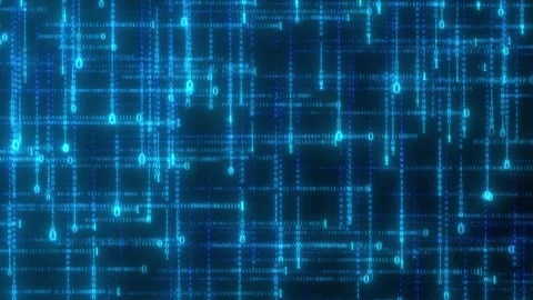 Technology digital code data flow Stock Footage 305010918
