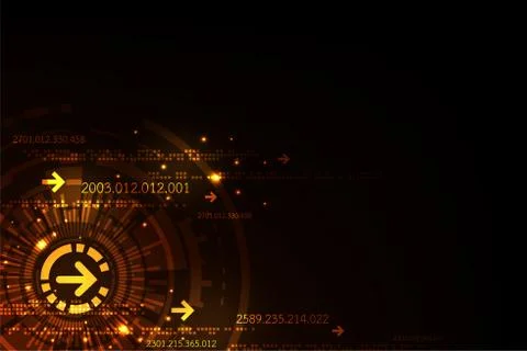 Technology in the digital concept. Stock Illustration