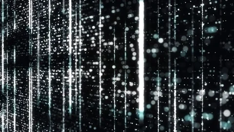 Technology digital connection dots loop background Stock Footage 274414263