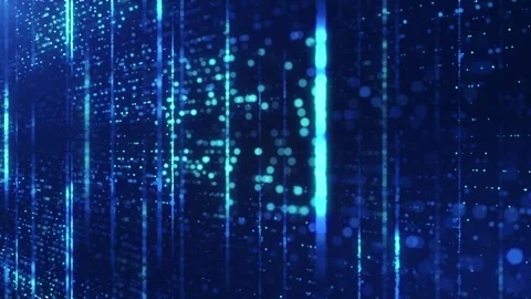 Technology digital connection dots loop background Stock Footage 274414338