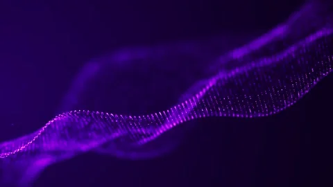 Technology digital connection flowing dots loop background Stock Footage 274420482