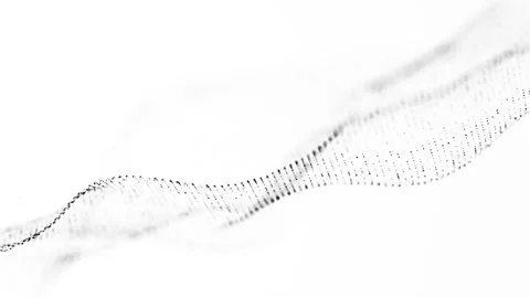 Technology digital connection flowing dots loop background Stock Footage 274420782