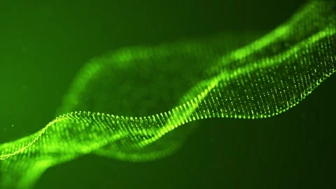 Technology digital connection flowing dots loop background Stock Footage 274420822